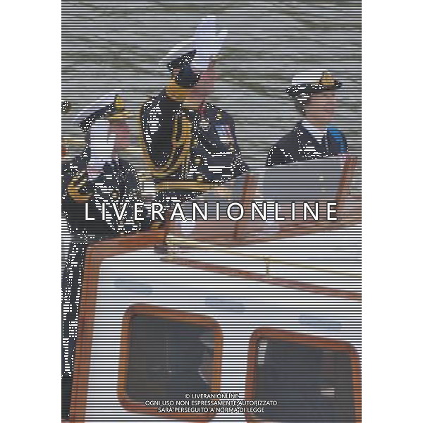  Picture Shows:Tim Laurence and Princess Anne at the Thames Diamond Jubilee Pageant to celebrate Her Majesty The Queen Elizabeth 2nd\'s 60 years as monarch of the United Kingdom. It is one of the largest flotillas ever assembled on the river. Rowed boats and working boats and pleasure vessels of all shapes and sizes will be beautifully dressed with streamers and Union Flags, their crews and passengers turned out in their finest rigs. The armed forces, fire, police, rescue and other services will be afloat and there will be an exuberance of historic boats, wooden launches, steam vessels and other boats of note. Date 03rd June 2012 *World Rights Only* *Unbylined uses will incur an additional discretionary fee!* /PHOTOSHOT/AG ALDO LIVERANI SAS - ITALY ONLY -