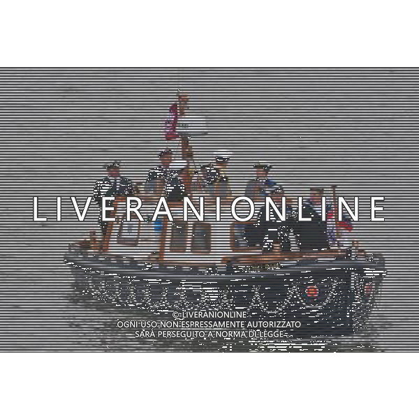  Picture Shows:Tim Laurence and Princess Anne at the Thames Diamond Jubilee Pageant to celebrate Her Majesty The Queen Elizabeth 2nd\'s 60 years as monarch of the United Kingdom. It is one of the largest flotillas ever assembled on the river. Rowed boats and working boats and pleasure vessels of all shapes and sizes will be beautifully dressed with streamers and Union Flags, their crews and passengers turned out in their finest rigs. The armed forces, fire, police, rescue and other services will be afloat and there will be an exuberance of historic boats, wooden launches, steam vessels and other boats of note. Date 03rd June 2012 *World Rights Only* *Unbylined uses will incur an additional discretionary fee!* /PHOTOSHOT/AG ALDO LIVERANI SAS - ITALY ONLY -