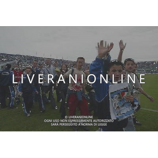 CAMPOBASSO 03/06/2003 ITALIA - IRLANDA NORD AMICHEVOLE nella foto I BAMBINI PRIMA DELLA GARA AGENZIA ALDO LIVERANI 