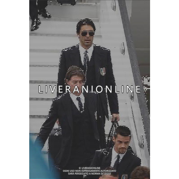 KRAKOW LOTNISKO KRAKOW BALICE 05.06.2012 EURO 2012 PILKA NOZNA REPREZENTACJA WLOCHY PRZYLOT DO POLSKI NZ RICCARDO MONTOLIVO GIANLUIGI BUFFON FOT MICHAL NOWAK / NEWSPIX.PL CRACOW 05.06.2012 FOOTBALL CRACOW BALICE POLISH AIRPORT ARRIVING OF THE NATIONAL TEAM OF ITALY FOR TRAINING CAMPS IN POLAND DURING THE EURO 2012 MICHAL NOWAK / NEWSPIX.PL --- Newspix.pl AG ALDO LIVERANI S AS ONLY ITALY *** Local Caption *** www.newspix.pl mail us: info@newspix.pl call us: 0048 022 23 22 222 --- Polish Picture Agency by Ringier Axel Springer Poland