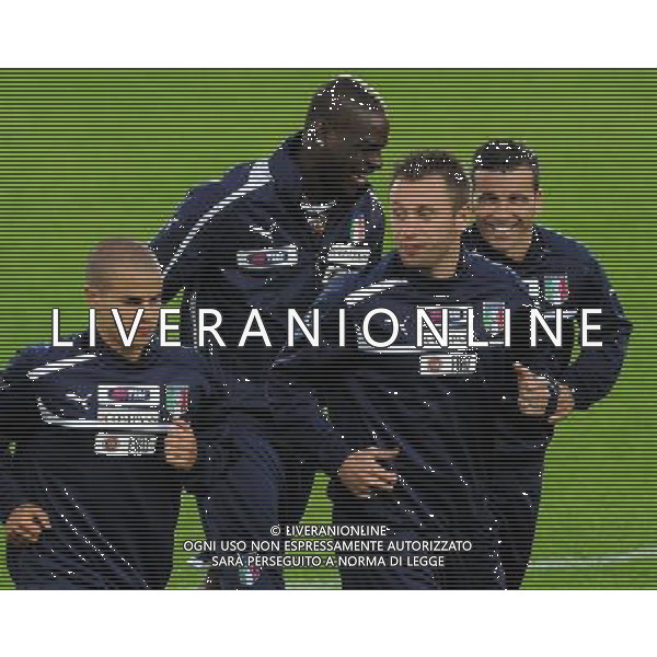 Campionati Europei UEFA 2012 Polonia/Ucraina Cracovia (Polonia) - 05.06.2012 Allenamento Nazionale Italiana Nella Foto:cassano di natale balotelli giovinco /Ph.Vitez-Ag. Aldo Liverani