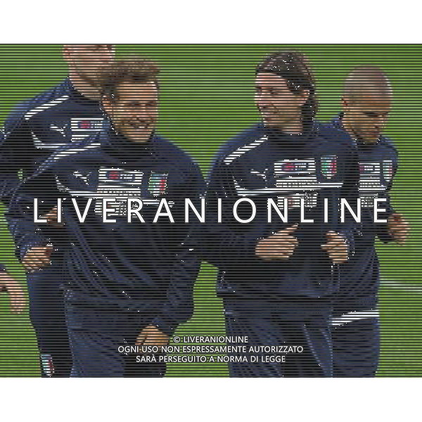 Campionati Europei UEFA 2012 Polonia/Ucraina Cracovia (Polonia) - 05.06.2012 Allenamento Nazionale Italiana Nella Foto:diamanti montolivo /Ph.Vitez-Ag. Aldo Liverani