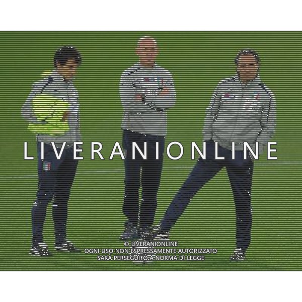 Campionati Europei UEFA 2012 Polonia/Ucraina Cracovia (Polonia) - 05.06.2012 Allenamento Nazionale Italiana Nella Foto:prandelli venturati pin /Ph.Vitez-Ag. Aldo Liverani