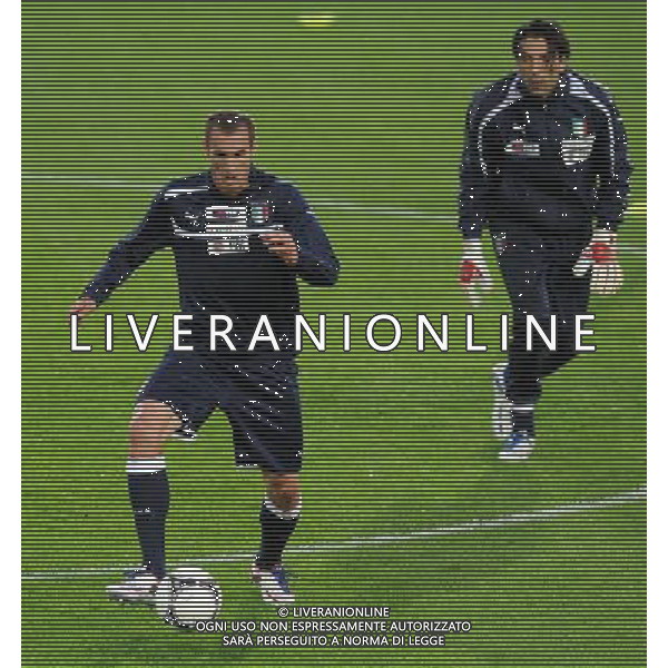 Campionati Europei UEFA 2012 Polonia/Ucraina Cracovia (Polonia) - 05.06.2012 Allenamento Nazionale Italiana Nella Foto:chiellini buffon /Ph.Vitez-Ag. Aldo Liverani