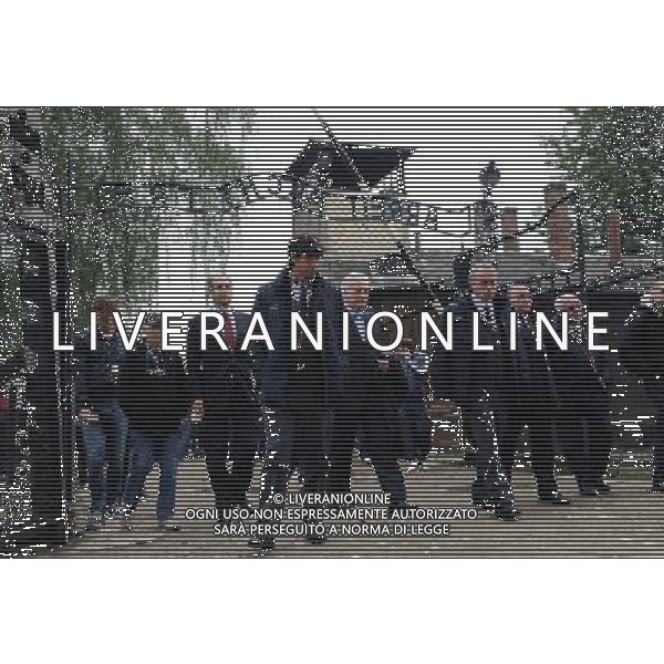 Campionati Europei UEFA 2012 Polonia/Ucraina Auschwitz (Polonia) - 06.06.2012 Visita della Nazionale a Auschwitz e Birkenau Nella Foto:arrivo della nazionale a Auschwitz /Ph.Vitez-Ag. Aldo Liverani