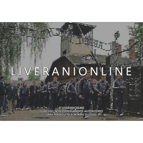 Campionati Europei UEFA 2012 Polonia/Ucraina Auschwitz (Polonia) - 06.06.2012 Visita della Nazionale a Auschwitz e Birkenau Nella Foto:arrivo della nazionale a Auschwitz cassano di natale abate /Ph.Vitez-Ag. Aldo Liverani