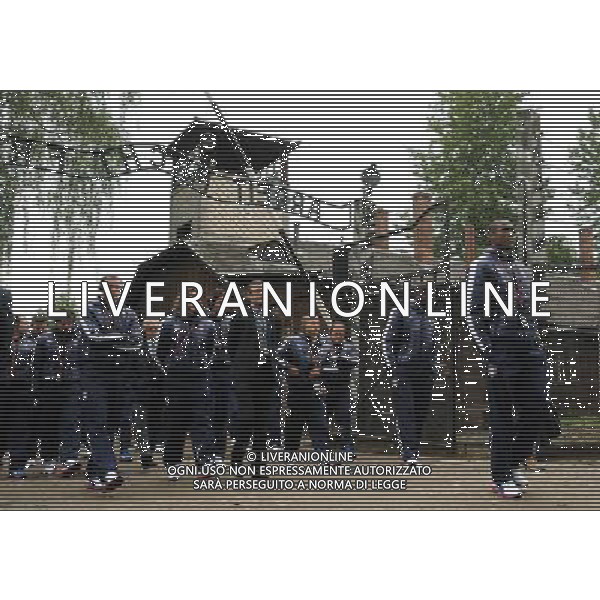 Campionati Europei UEFA 2012 Polonia/Ucraina Auschwitz (Polonia) - 06.06.2012 Visita della Nazionale a Auschwitz e Birkenau Nella Foto:arrivo della nazionale a Auschwitz /Ph.Vitez-Ag. Aldo Liverani