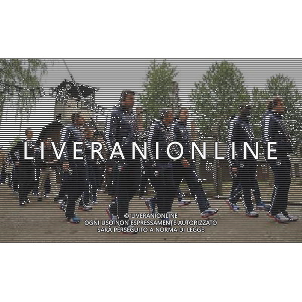 Campionati Europei UEFA 2012 Polonia/Ucraina Auschwitz (Polonia) - 06.06.2012 Visita della Nazionale a Auschwitz e Birkenau Nella Foto:arrivo della nazionale a Auschwitz /Ph.Vitez-Ag. Aldo Liverani