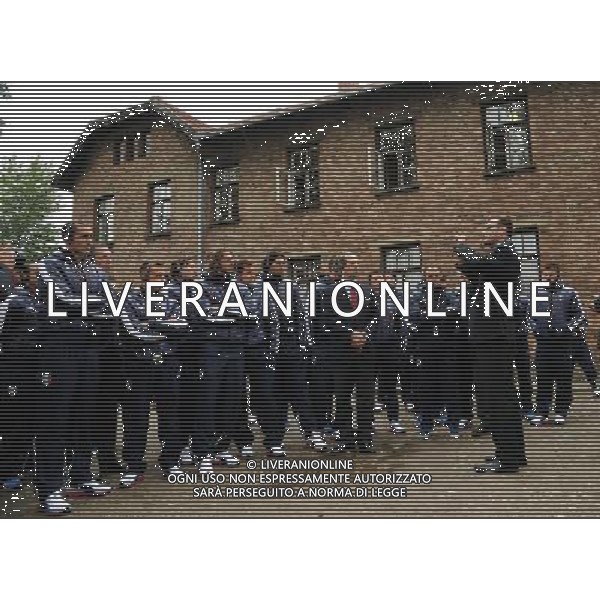 Campionati Europei UEFA 2012 Polonia/Ucraina Auschwitz (Polonia) - 06.06.2012 Visita della Nazionale a Auschwitz e Birkenau Nella Foto:il gruppo della nazionale a auschwitz /Ph.Vitez-Ag. Aldo Liverani