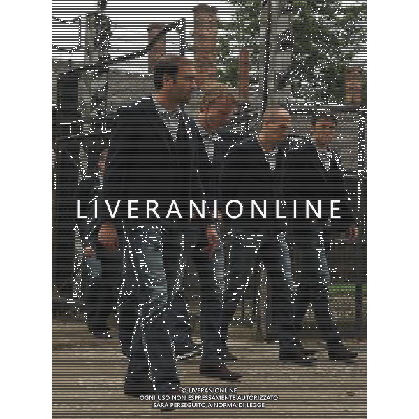 Campionati Europei UEFA 2012 Polonia/Ucraina Auschwitz (Polonia) - 06.06.2012 Visita della Nazionale a Auschwitz e Birkenau Nella Foto:van bommel kuyt robben mathijsen /Ph.Vitez-Ag. Aldo Liverani