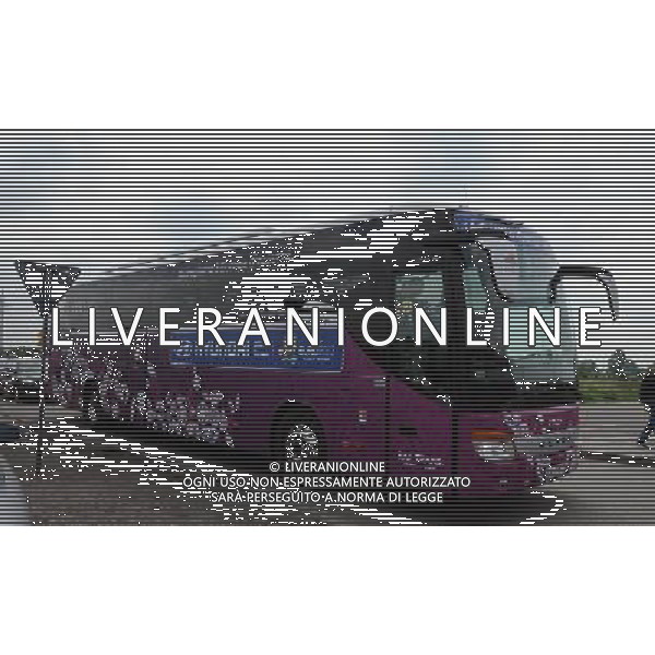 Campionati Europei UEFA 2012 Polonia/Ucraina Auschwitz (Polonia) - 06.06.2012 Visita della Nazionale a Auschwitz e Birkenau Nella Foto:arrivo della nazionale italiana a birkenau /Ph.Vitez-Ag. Aldo Liverani