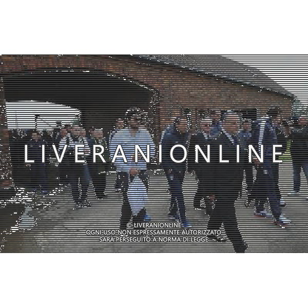 Campionati Europei UEFA 2012 Polonia/Ucraina Auschwitz (Polonia) - 06.06.2012 Visita della Nazionale a Auschwitz e Birkenau Nella Foto:arrivo della nazionale italiana a birkenau /Ph.Vitez-Ag. Aldo Liverani