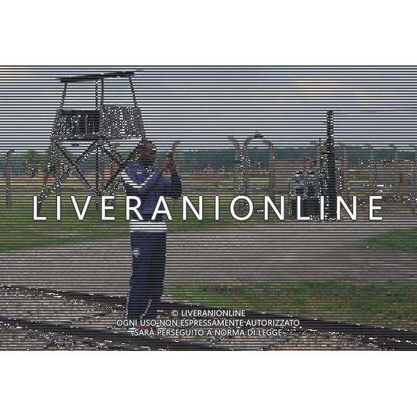 Campionati Europei UEFA 2012 Polonia/Ucraina Auschwitz (Polonia) - 06.06.2012 Visita della Nazionale a Auschwitz e Birkenau Nella Foto:balotelli a birkenau /Ph.Vitez-Ag. Aldo Liverani