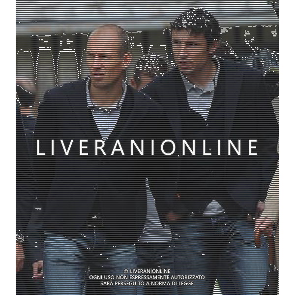 Campionati Europei UEFA 2012 Polonia/Ucraina Auschwitz (Polonia) - 06.06.2012 Visita della Nazionale a Auschwitz e Birkenau Nella Foto:robben e van bommel /Ph.Vitez-Ag. Aldo Liverani