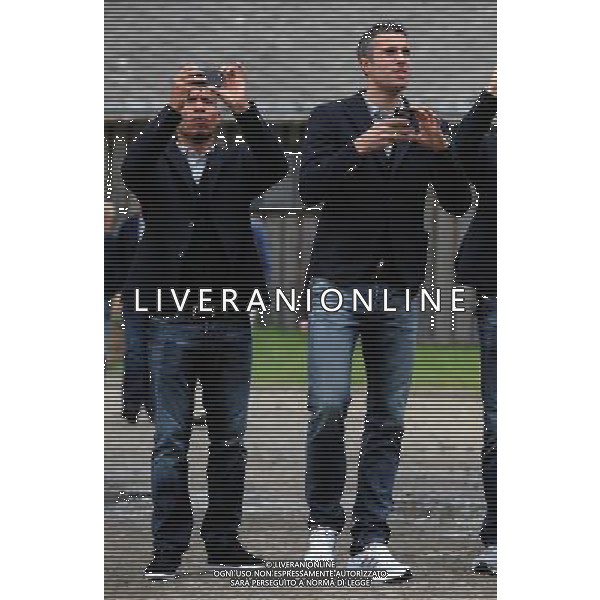 Campionati Europei UEFA 2012 Polonia/Ucraina Auschwitz (Polonia) - 06.06.2012 Visita della Nazionale a Auschwitz e Birkenau Nella Foto:van persie de jong /Ph.Vitez-Ag. Aldo Liverani