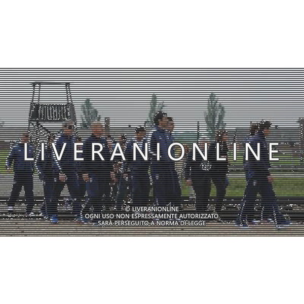 Campionati Europei UEFA 2012 Polonia/Ucraina Auschwitz (Polonia) - 06.06.2012 Visita della Nazionale a Auschwitz e Birkenau Nella Foto:la nazionale a birkenau /Ph.Vitez-Ag. Aldo Liverani