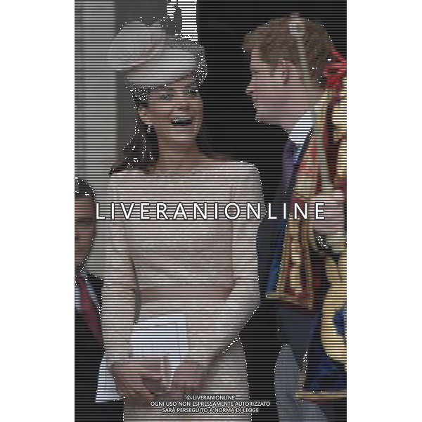 The Duchess of Cambridge attends the Queen\'s Diamond Jubilee thanksgiving service at St Paul\'s Cathedral. 5-6-12 ©photoshot/AGENZIA ALDO LIVERANI SAS - ITALY ONLY - REALI INGLESI: La Regina Elisabetta II d\'inghilterra e la famiglia reale durante le celebrazioni del Giubileo di diamante