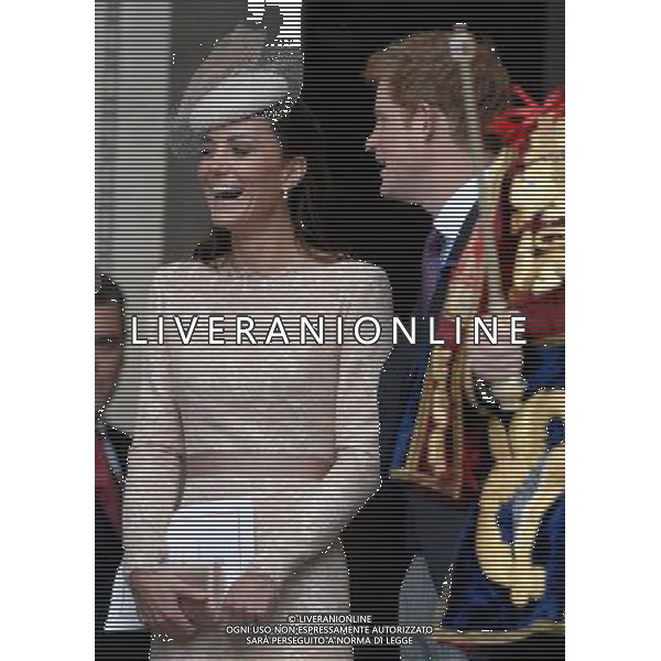 The Duchess of Cambridge attends the Queen\'s Diamond Jubilee thanksgiving service at St Paul\'s Cathedral. 5-6-12 ©photoshot/AGENZIA ALDO LIVERANI SAS - ITALY ONLY - REALI INGLESI: La Regina Elisabetta II d\'inghilterra e la famiglia reale durante le celebrazioni del Giubileo di diamante