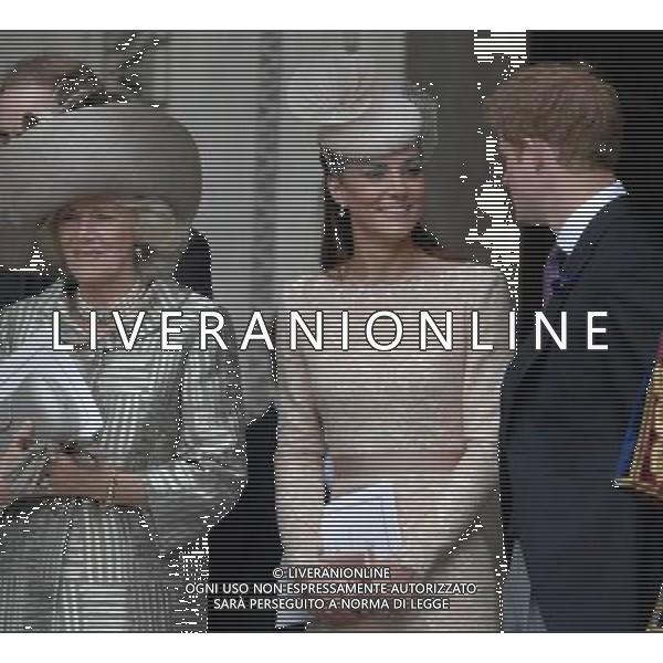The Duchess of Cambridge attends the Queen\'s Diamond Jubilee thanksgiving service at St Paul\'s Cathedral. The Duchess of Cornwall \' Prince Harry.5-6-12 ©photoshot/AGENZIA ALDO LIVERANI SAS - ITALY ONLY - REALI INGLESI: La Regina Elisabetta II d\'inghilterra e la famiglia reale durante le celebrazioni del Giubileo di diamante