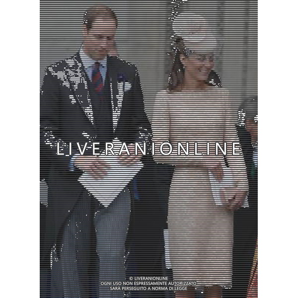 The Duchess of Cambridge attends the Queen\'s Diamond Jubilee thanksgiving service at St Paul\'s Cathedral. 5-6-12 ©photoshot/AGENZIA ALDO LIVERANI SAS - ITALY ONLY - REALI INGLESI: La Regina Elisabetta II d\'inghilterra e la famiglia reale durante le celebrazioni del Giubileo di diamante