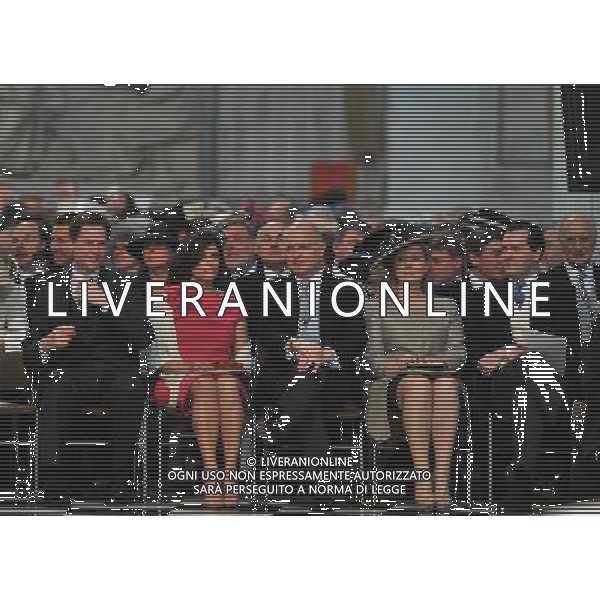 Nick Clegg (L), his wife Miriam (2nd L), William Hague (C) and George Osborne (R) attend a thanksgiving service at St. Paul\'s Cathedral in Central London marking the Queen\'s Diamond Jubilee. ©photoshot/AGENZIA ALDO LIVERANI SAS - ITALY ONLY - REALI INGLESI: La Regina Elisabetta II d\'inghilterra e la famiglia reale durante le celebrazioni del Giubileo di diamante