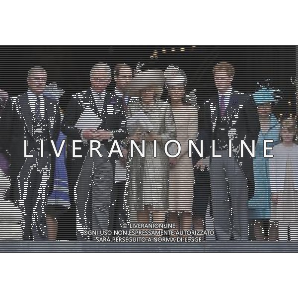 Prince Andrew, Prince Charles, Prince William, Duchess Of Cornwall, Duchess Of Cambridge, Prince Harry, Princess Anne, Earl and Countess Of Wessex and Lady Louise Windsor at the Diamond Jubilee Thanksgiving Service at St Paul\'s Cathedral in London, England 5th June 2012 ©photoshot/AGENZIA ALDO LIVERANI SAS - ITALY ONLY - REALI INGLESI: La Regina Elisabetta II d\'inghilterra e la famiglia reale durante le celebrazioni del Giubileo di diamante