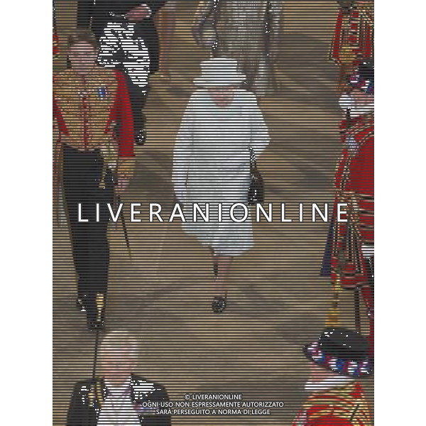 (1732565s) Queen Elizabeth II The Queen\'s Diamond Jubilee, Westminster Hall Lunch, London, Britain - 05 Jun 2012 ©photoshot/AGENZIA ALDO LIVERANI SAS - ITALY ONLY - REALI INGLESI: La Regina Elisabetta II d\'inghilterra e la famiglia reale durante le celebrazioni del Giubileo di diamante