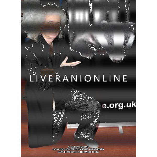  Brian May at Stroud Old Town Hall to attend a Meeting of the Badger Trusts Public Meeting, addressed by Dr Chris Cheeseman, who was a leading Government scientist and head of wildlife diseases research and now supports the anti Badger cull theory. Stroud , Gloucestershire Date 02nd June 2012 /ALDO LIVERANI SAS-ITALY ONLY - EDITORIAL USE ONLY