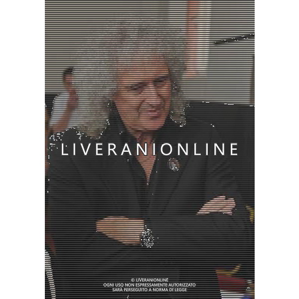  Brian May at Stroud Old Town Hall to attend a Meeting of the Badger Trusts Public Meeting, addressed by Dr Chris Cheeseman, who was a leading Government scientist and head of wildlife diseases research and now supports the anti Badger cull theory. Stroud , Gloucestershire Date 02nd June 2012 /ALDO LIVERANI SAS-ITALY ONLY - EDITORIAL USE ONLY