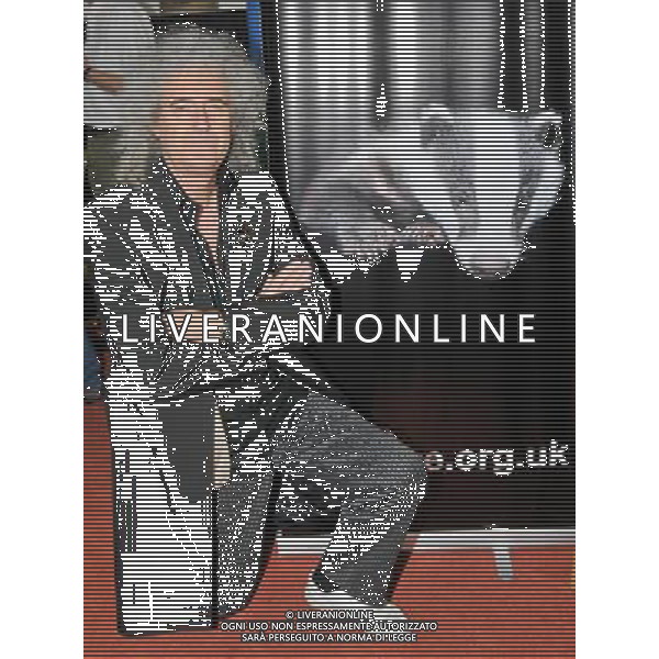  Brian May at Stroud Old Town Hall to attend a Meeting of the Badger Trusts Public Meeting, addressed by Dr Chris Cheeseman, who was a leading Government scientist and head of wildlife diseases research and now supports the anti Badger cull theory. Stroud , Gloucestershire Date 02nd June 2012 /ALDO LIVERANI SAS-ITALY ONLY - EDITORIAL USE ONLY