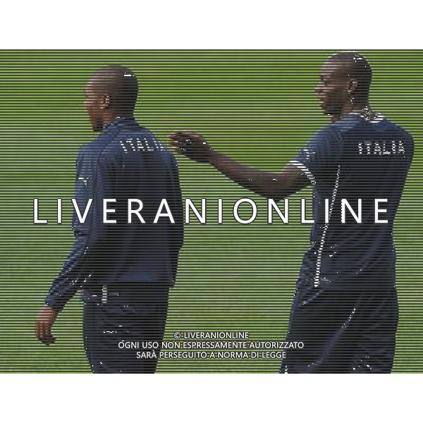 Campionati Europei UEFA 2012 Polonia/Ucraina Cracovia (Polonia) - 06.06.2012 Allenamento Nazionale Italiana Nella Foto:balotelli mario e ogbonna /Ph.Vitez-Ag. Aldo Liverani