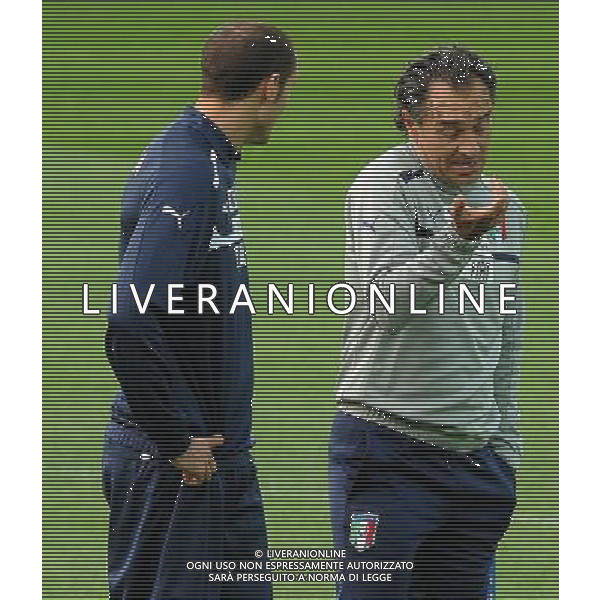 Campionati Europei UEFA 2012 Polonia/Ucraina Cracovia (Polonia) - 06.06.2012 Allenamento Nazionale Italiana Nella Foto:prandelli cesare e giorgio chiellini /Ph.Vitez-Ag. Aldo Liverani