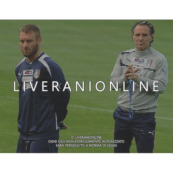 Campionati Europei UEFA 2012 Polonia/Ucraina Cracovia (Polonia) - 06.06.2012 Allenamento Nazionale Italiana Nella Foto:prandelli cesare e daniele de rossi /Ph.Vitez-Ag. Aldo Liverani