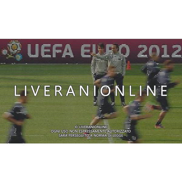 Campionati Europei UEFA 2012 Polonia/Ucraina Cracovia (Polonia) - 06.06.2012 Allenamento Nazionale Italiana Nella Foto:prandelli cesare /Ph.Vitez-Ag. Aldo Liverani