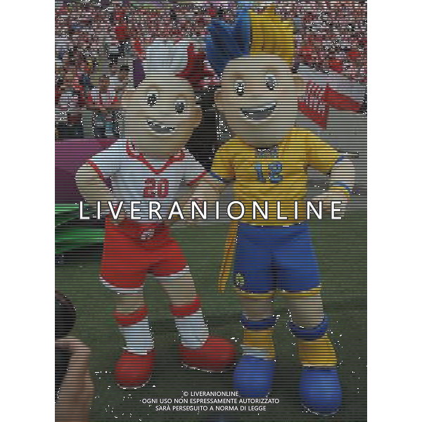 Campionati Europei UEFA 2012 Polonia/Ucraina Gruppo A Varsavia (Polonia) - 08.06.2012 Polonia-Grecia Nella Foto:maskotte europei /Ph.Vitez-Ag. Aldo Liverani