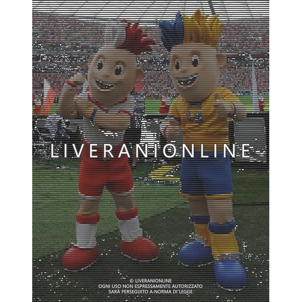 Campionati Europei UEFA 2012 Polonia/Ucraina Gruppo A Varsavia (Polonia) - 08.06.2012 Polonia-Grecia Nella Foto:maskotte europei /Ph.Vitez-Ag. Aldo Liverani