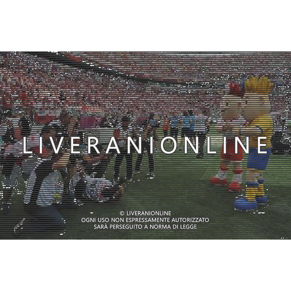 Campionati Europei UEFA 2012 Polonia/Ucraina Gruppo A Varsavia (Polonia) - 08.06.2012 Polonia-Grecia Nella Foto:maskotte europei in posa per i fotografi /Ph.Vitez-Ag. Aldo Liverani