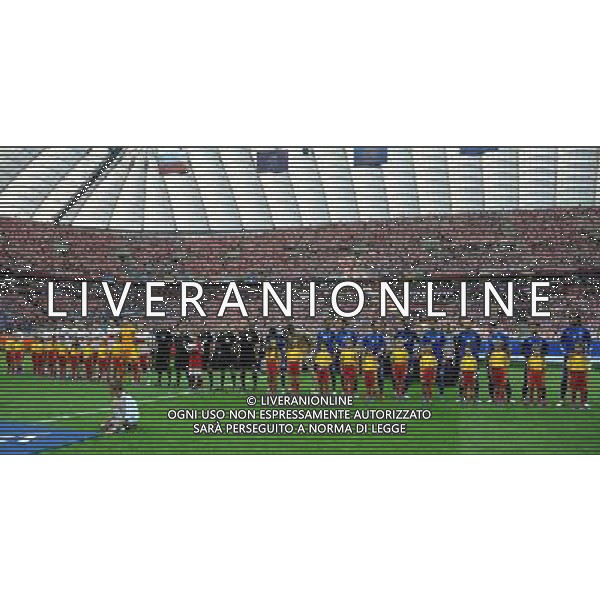 Campionati Europei UEFA 2012 Polonia/Ucraina Gruppo A Varsavia (Polonia) - 08.06.2012 Polonia-Grecia Nella Foto:squadre schierate /Ph.Vitez-Ag. Aldo Liverani