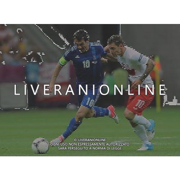 Campionati Europei UEFA 2012 Polonia/Ucraina Gruppo A Varsavia (Polonia) - 08.06.2012 Polonia-Grecia Nella Foto:karagounis-obraniak /Ph.Vitez-Ag. Aldo Liverani