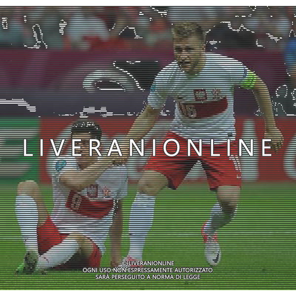 Campionati Europei UEFA 2012 Polonia/Ucraina Gruppo A Varsavia (Polonia) - 08.06.2012 Polonia-Grecia Nella Foto:lewandowski - blaszczykowski /Ph.Vitez-Ag. Aldo Liverani