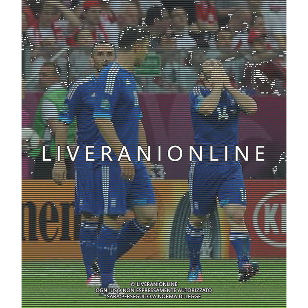 Campionati Europei UEFA 2012 Polonia/Ucraina Gruppo A Varsavia (Polonia) - 08.06.2012 Polonia-Grecia Nella Foto:salpingidis esulta /Ph.Vitez-Ag. Aldo Liverani