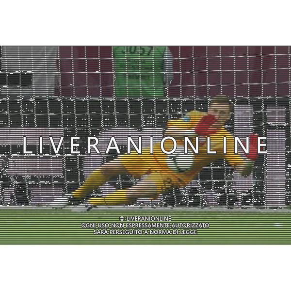 08.06.2012, WARSZAWA, PILKA NOZNA, FOOTBALL, MISTRZOSTWA EUROPY W PILCE NOZNEJ, EURO 2012, FOOTBALL EUROPEAN CHAMPIONSHIP, PRZEMYSLAW TYTON (POL) BRONI RZUT KARNY, PENALTY, FOT. TOMASZ JASTRZEBOWSKI / FOTO OLIMPIK/NEWSPIX.PL --- Newspix.pl /AGENZIA ALDO LIVERANI SAS - ITALY ONLY - EDITORIAL USE ONLY Polonia - Grecia Campionati Europei UEFA 2012 Polonia/Ucraina Gruppo A Varsavia (Polonia) 08/06/2012 *** Local Caption *** www.newspix.pl mail us: info@newspix.pl call us: 0048 022 23 22 222 --- Polish Picture Agency by Ringier Axel Springer Poland