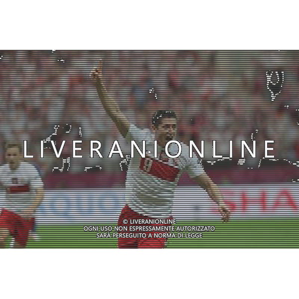08.06.2012 WARSZAWA - STADION NARODOWY ( WARSAW POLAND NATIONAL STADIUM) PILKA NOZNA (FOOTBALL ) MISTRZOSTWA EUROPY W PILCE NOZNEJ UEFA EURO 2012 ( EUROPEAN CHAPIONSHIPS UEFA EURO 2012 ) GRUPA A ( POOL A ) MECZ POLSKA - GRECJA ( GAME POLAND - GREECE ) NZ ROBERT LEWANDOWSKI - RADOSC, BRAMKA, GOL FOTO LUKASZ GROCHALA/CYFRASPORT/NEWSPIX.PL --- Newspix.pl /AGENZIA ALDO LIVERANI SAS - ITALY ONLY - EDITORIAL USE ONLY Polonia - Grecia Campionati Europei UEFA 2012 Polonia/Ucraina Gruppo A Varsavia (Polonia) 08/06/2012 *** Local Caption *** www.newspix.pl mail us: info@newspix.pl call us: 0048 022 23 22 222 --- Polish Picture Agency by Ringier Axel Springer Poland