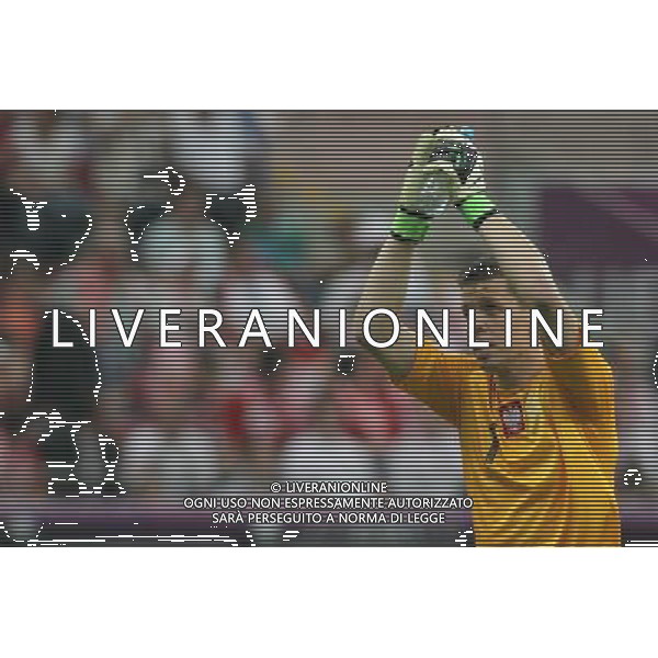 08.06.2012 WARSZAWA - STADION NARODOWY ( WARSAW POLAND NATIONAL STADIUM) PILKA NOZNA (FOOTBALL ) MISTRZOSTWA EUROPY W PILCE NOZNEJ UEFA EURO 2012 ( EUROPEAN CHAMPIONSHIPS UEFA EURO 2012 ) GRUPA A ( POOL A ) MECZ POLSKA - GRECJA ( GAME POLAND - GREECE ) NZ WOJCIECH SZCZESNY FOTO MATEUSZ TRZUSKOWSKI/CYFRASPORT/NEWSPIX.PL --- Newspix.pl /AGENZIA ALDO LIVERANI SAS - ITALY ONLY - EDITORIAL USE ONLY Polonia - Grecia Campionati Europei UEFA 2012 Polonia/Ucraina Gruppo A Varsavia (Polonia) 08/06/2012 *** Local Caption *** www.newspix.pl mail us: info@newspix.pl call us: 0048 022 23 22 222 --- Polish Picture Agency by Ringier Axel Springer Poland