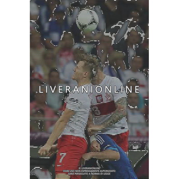 08.06.2012 WARSZAWA - STADION NARODOWY ( WARSAW POLAND NATIONAL STADIUM) PILKA NOZNA (FOOTBALL ) MISTRZOSTWA EUROPY W PILCE NOZNEJ UEFA EURO 2012 ( EUROPEAN CHAMPIONSHIPS UEFA EURO 2012 ) GRUPA A ( POOL A ) MECZ POLSKA - GRECJA ( GAME POLAND - GREECE ) NZ EUGEN POLANSKI (L) FANIS GEKAS (C) MARCIN WASILEWSKI (P) FOTO MATEUSZ TRZUSKOWSKI/CYFRASPORT/NEWSPIX.PL --- Newspix.pl /AGENZIA ALDO LIVERANI SAS - ITALY ONLY - EDITORIAL USE ONLY Polonia - Grecia Campionati Europei UEFA 2012 Polonia/Ucraina Gruppo A Varsavia (Polonia) 08/06/2012 *** Local Caption *** www.newspix.pl mail us: info@newspix.pl call us: 0048 022 23 22 222 --- Polish Picture Agency by Ringier Axel Springer Poland