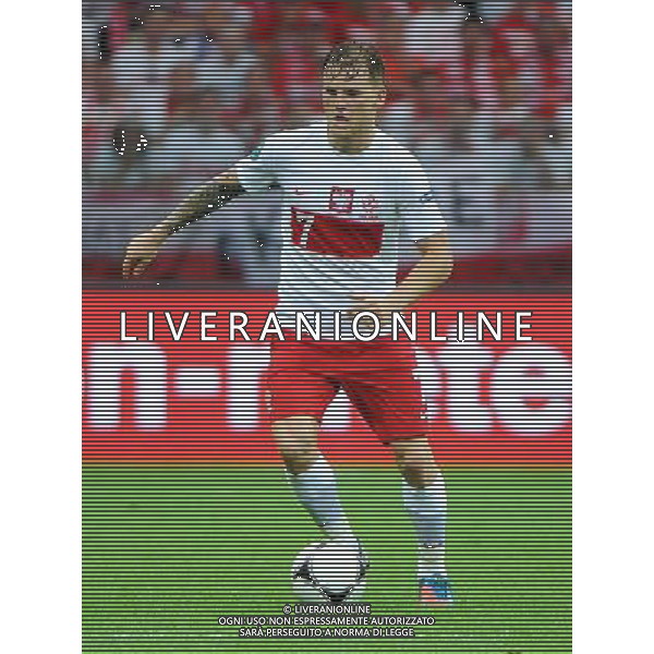 08.06.2012 WARSZAWA (WARSAW POLAND) STADION NARODOWY (NATIONAL STADIUM) PILKA NOZNA (FOOTBALL) UEFA EURO 2012 POLAND UKRAINE MISTRZOSTWA EUROPY W PILCE NOZNEJ POLSKA UKRAINA MECZ OTWARCIA POLSKA - GRECJA (POLAND - GREECE) N/Z EUGEN POLANSKI FOTO NORBERT BARCZYK / PRESSFOCUS/NEWSPIX.PL --- Newspix.pl /AGENZIA ALDO LIVERANI SAS - ITALY ONLY - EDITORIAL USE ONLY Polonia - Grecia Campionati Europei UEFA 2012 Polonia/Ucraina Gruppo A Varsavia (Polonia) 08/06/2012 *** Local Caption *** www.newspix.pl mail us: info@newspix.pl call us: 0048 022 23 22 222 --- Polish Picture Agency by Ringier Axel Springer Poland