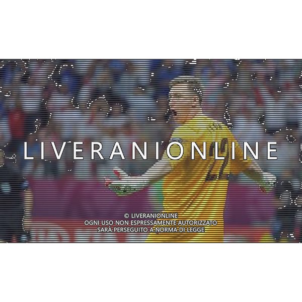 08.06.2012 WARSZAWA (WARSAW POLAND) STADION NARODOWY (NATIONAL STADIUM) PILKA NOZNA (FOOTBALL) UEFA EURO 2012 POLAND UKRAINE MISTRZOSTWA EUROPY W PILCE NOZNEJ POLSKA UKRAINA MECZ OTWARCIA POLSKA - GRECJA (POLAND - GREECE) N/Z PRZEMYSLAW TYTON ZMIENIL W BRAMCE WOJTKA SZCZESNEGO I OBRONIL KARNEGO RADOSC TYTONIA FOTO NORBERT BARCZYK / PRESSFOCUS/NEWSPIX.PL --- Newspix.pl /AGENZIA ALDO LIVERANI SAS - ITALY ONLY - EDITORIAL USE ONLY Polonia - Grecia Campionati Europei UEFA 2012 Polonia/Ucraina Gruppo A Varsavia (Polonia) 08/06/2012 *** Local Caption *** www.newspix.pl mail us: info@newspix.pl call us: 0048 022 23 22 222 --- Polish Picture Agency by Ringier Axel Springer Poland