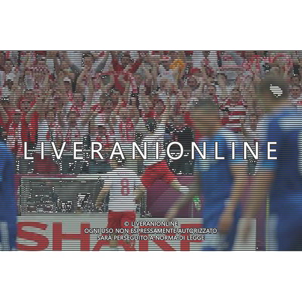 WARSZAWA 08.06.2012 PILKA NOZNA STADION NARODOWY MISTRZOSTWA EUROPY EURO 2012 MECZ OTWARCIA POLSKA GRECJA 2012 CHAMPIONSHIP GROUP A MATCH IN WARSAW: POLAND - GREECE N/Z ROBERT LEWANDOWSKI GOL BRAMKA RADOSC FOTO TOMASZ JAGODZINSKI/NEWSPIX --- Newspix.pl /AGENZIA ALDO LIVERANI SAS - ITALY ONLY - EDITORIAL USE ONLY Polonia - Grecia Campionati Europei UEFA 2012 Polonia/Ucraina Gruppo A Varsavia (Polonia) 08/06/2012 *** Local Caption *** www.newspix.pl mail us: info@newspix.pl call us: 0048 022 23 22 222 --- Polish Picture Agency by Ringier Axel Springer Poland