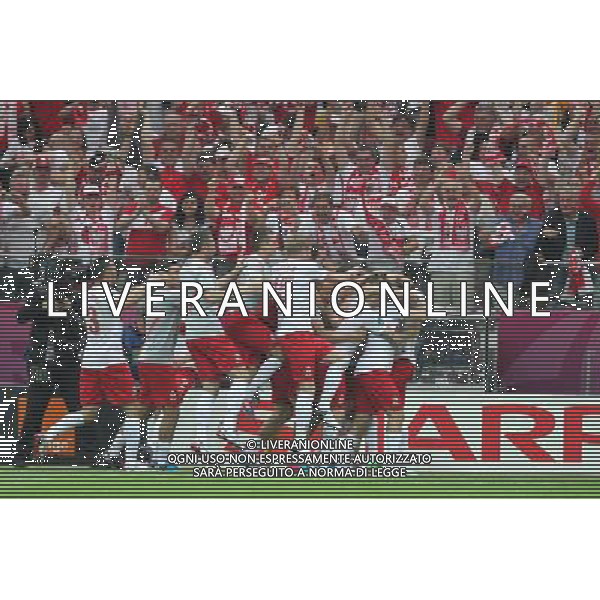 WARSZAWA 08.06.2012 PILKA NOZNA STADION NARODOWY MISTRZOSTWA EUROPY EURO 2012 MECZ OTWARCIA POLSKA GRECJA 2012 CHAMPIONSHIP GROUP A MATCH IN WARSAW: POLAND - GREECE N/Z ROBERT LEWANDOWSKI GOL BRAMKA RADOSC FOTO TOMASZ JAGODZINSKI/NEWSPIX --- Newspix.pl /AGENZIA ALDO LIVERANI SAS - ITALY ONLY - EDITORIAL USE ONLY Polonia - Grecia Campionati Europei UEFA 2012 Polonia/Ucraina Gruppo A Varsavia (Polonia) 08/06/2012 *** Local Caption *** www.newspix.pl mail us: info@newspix.pl call us: 0048 022 23 22 222 --- Polish Picture Agency by Ringier Axel Springer Poland