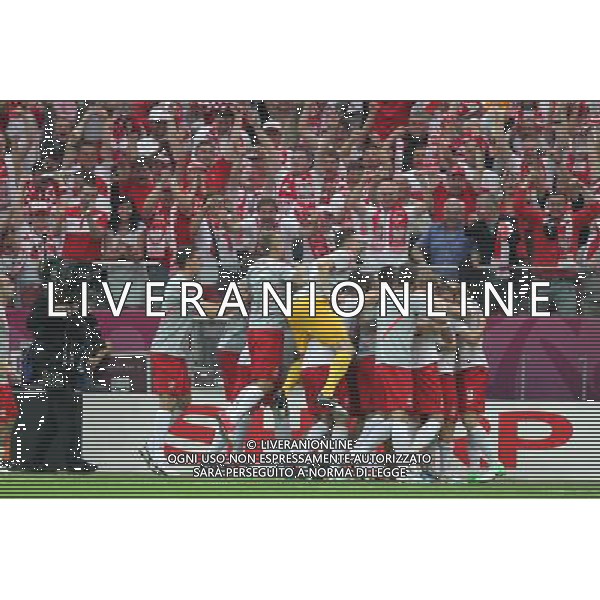 WARSZAWA 08.06.2012 PILKA NOZNA STADION NARODOWY MISTRZOSTWA EUROPY EURO 2012 MECZ OTWARCIA POLSKA GRECJA 2012 CHAMPIONSHIP GROUP A MATCH IN WARSAW: POLAND - GREECE N/Z ROBERT LEWANDOWSKI GOL BRAMKA RADOSC FOTO TOMASZ JAGODZINSKI/NEWSPIX --- Newspix.pl /AGENZIA ALDO LIVERANI SAS - ITALY ONLY - EDITORIAL USE ONLY Polonia - Grecia Campionati Europei UEFA 2012 Polonia/Ucraina Gruppo A Varsavia (Polonia) 08/06/2012 *** Local Caption *** www.newspix.pl mail us: info@newspix.pl call us: 0048 022 23 22 222 --- Polish Picture Agency by Ringier Axel Springer Poland